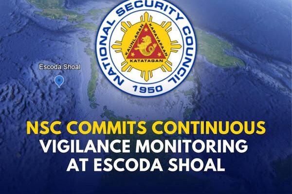 NSC and PCG Reaffirm Commitment to Secure Escoda Shoal with Continuous Monitoring and Vessel Deployment