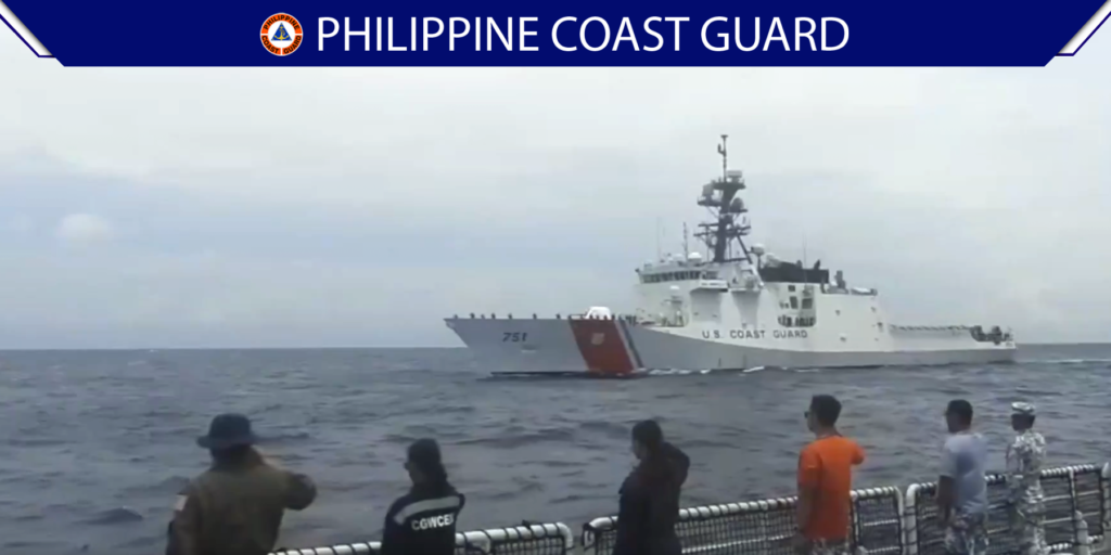 PCG and USCG Complete Joint Exercise Near Lubang Island