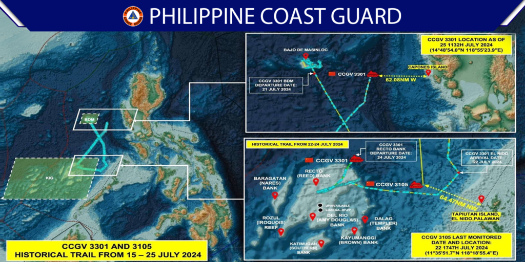 PCG Detects Chinese Coast Guard Vessels