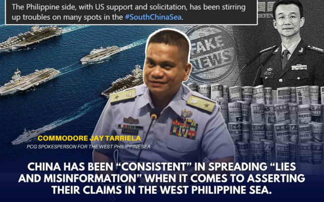 PCG Condemns China’s Disinformation in South China Sea