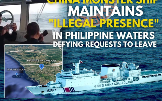 China’s Largest Coast Guard Vessel Lingers in Philippine Waters