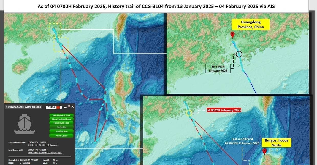 BRP Cabra Shadows CCG Until Exit from Philippine EEZ