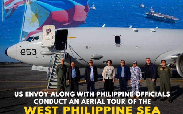 US, PH Officials Conduct Aerial Patrol Over South China Sea