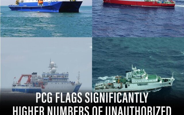 PCG Raises Alarm Over Surge In Chinese Research Vessels In West Philippine Sea