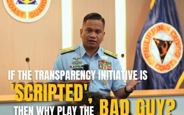 If the Transparency Initiative Is “Scripted,” Then Why Play the Bad Guy?