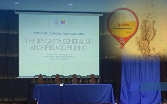 1875 Carta General del Archipiélago Filipino, Where Bajo De Masinloc is Clearly Depicted, is Now Available at the National Library of the Philippines