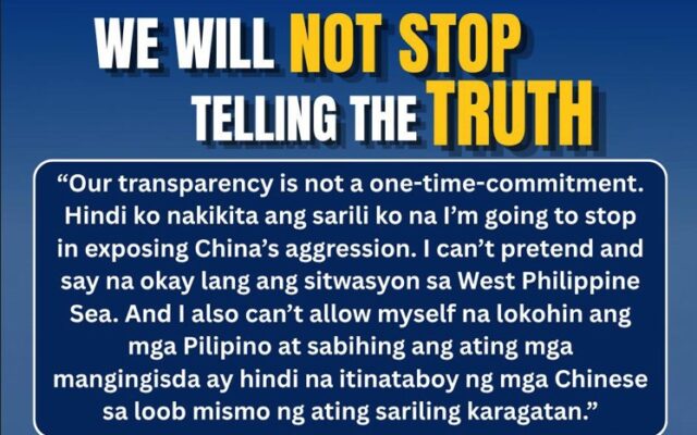 We Will Not Stop Telling the Truth