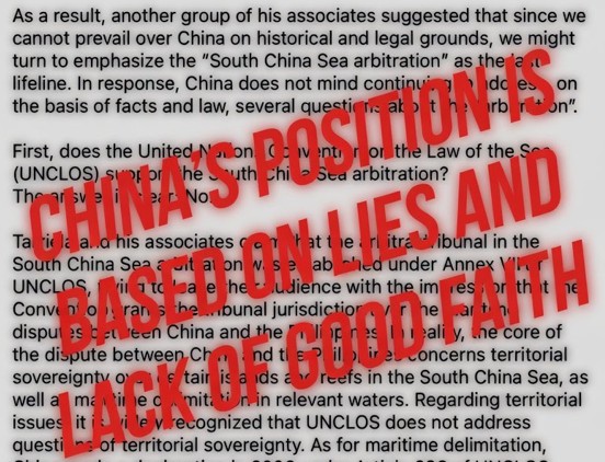 As expected, the Chinese Embassy continues to issue more misleading claims and twisted arguments. But such assertions are easily refuted by the facts. Here are the facts: