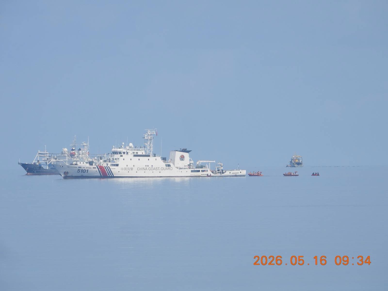 The Philippine Coast Guard (PCG) conducted a Maritime Domain Awareness (MDA) flight on 17 May 2026 to address and drive away unauthorized marine scientific research (MSR) activities being conducted by a Chinese research vessel in the vicinity of Cay-2 and Cay-3, which falls inside the territorial sea of Pag-asa Island.