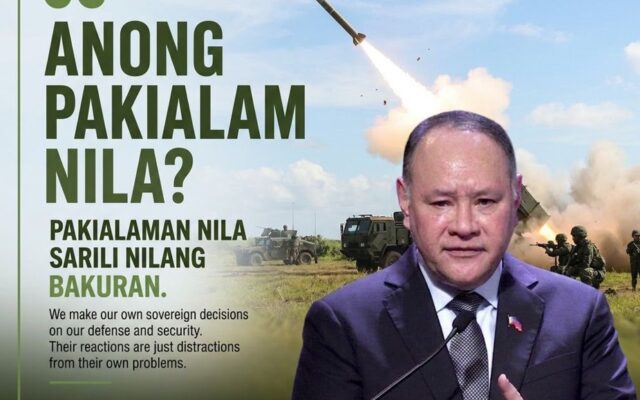As a sovereign nation, the Philippines has the inherent right to conduct military exercises with any country, including the United States and Japan.