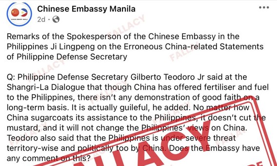 I stand fully behind Secretary Gilberto Teodoro Jr.