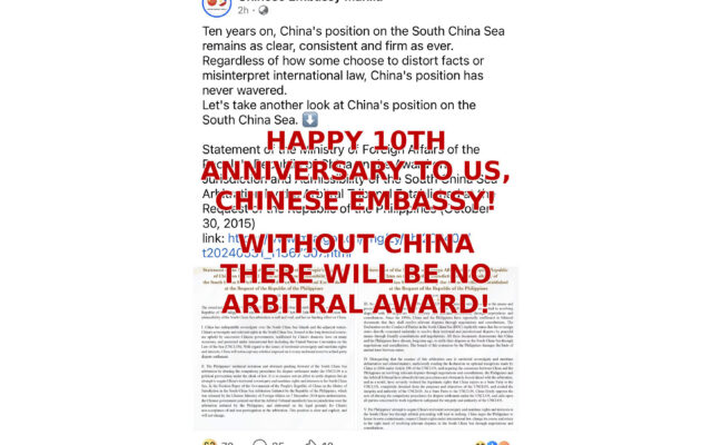 Happy 10th anniversary to us, Chinese Embassy!