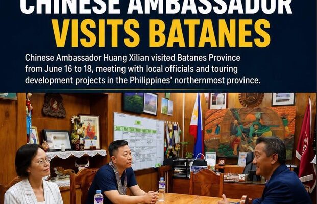 Last month, Chinese Ambassador Jing Quan visited the Province of Batanes, where he was cordially welcomed by the Governor and the people.