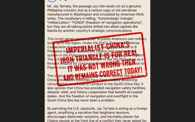 Thank you, Mr. Go Away, for refreshing everyone’s memory that as early as ten years ago, China’s imperialist behavior in the region was already obvious. By citing that 2016 video, you have only proven that the United States was not wrong then — and remains correct today.