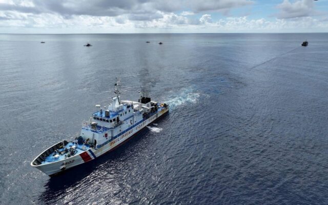 PCG Safely Refloats BFAR Vessel at Hasa-Hasa Shoal During Fuel Subsidy Distribution Mission for Filipino Fishermen