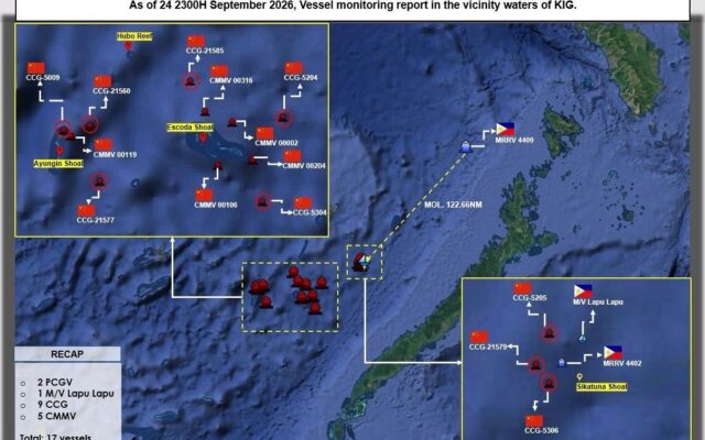 PCG Vessels Shadowed by CCG During RoRe Mission to Ayungin Shoal