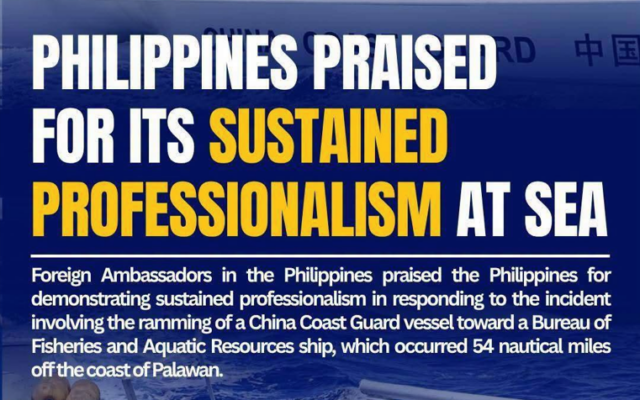 Philippines Praised for Its “Sustained Professionalism” at Sea