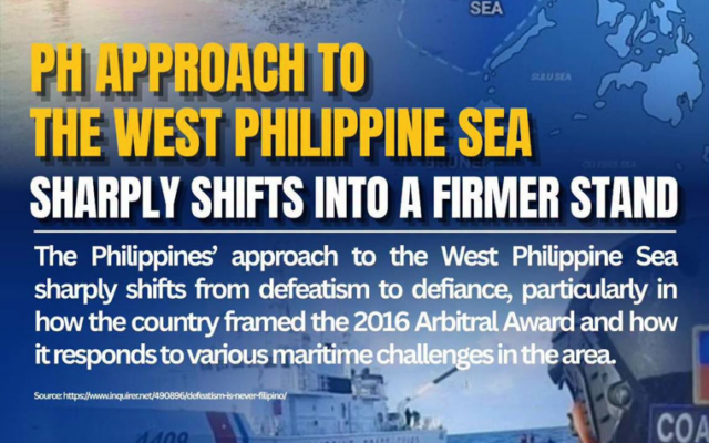 PH Approach to the West Philippine Sea Sharply Shifts into a Firmer Stand