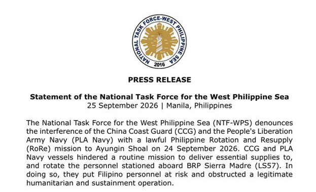 NTF-WPS Press Release