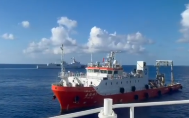 PCG Disrupts and Drives Away Chinese Research Vessel Jia Hai Ke 7 from Its Loitering Position off Batanes Despite China Coast Guard Shielding