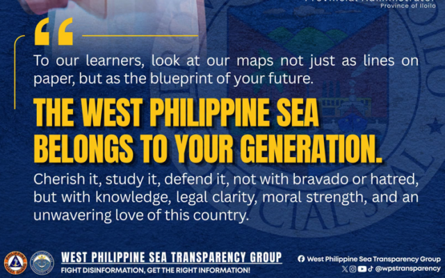 Defending the West Philippine Sea with Knowledge: Iloilo Official Urges Teachers and Youth